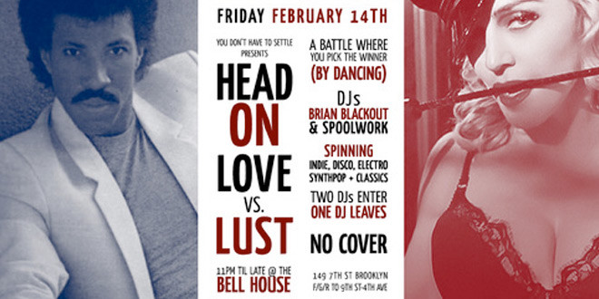 HEAD ON: LOVE VS. LUST at The Bellhouse