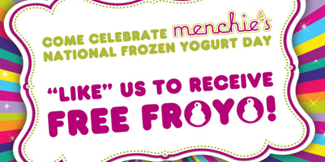 Menchie’s Free Frozen Yogurt Day