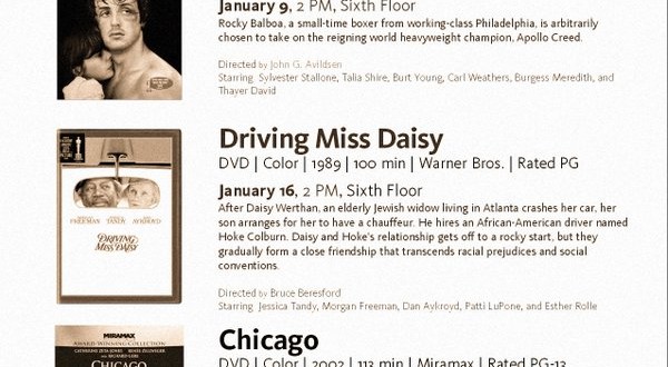 Saturday NYPL Movie: Driving Miss Daisy