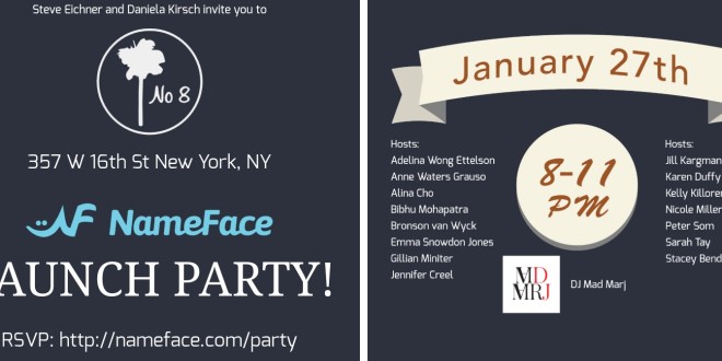 NameFace Launch Party