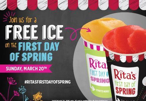 Rita’s First Day of Spring Free Ice